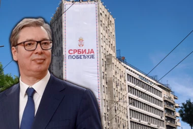 UKLONJEN BANER "SRBIJA POBEĐUJE" SA PALATE ALBANIJA! Blokaderi se odmah razišli, Vučić je imao PORUKU ZA SVE!