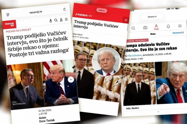 TRAMP I VUČIĆ VEST BROJ JEDAN U HRVATSKOJ! "Srbija u svim svetskim medijima u poslednjih nedelju dana"