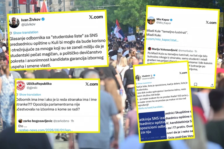 Poruka opozicije "studentskoj" blokaderskoj listi je jasna: Nemojte više da nam prodajete poštenje, danas ste pokazali ko ste i šta ste!