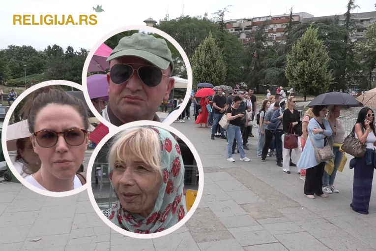 ŠTA KAŽU VERNICI KOJI SU DANAŠNJI PRAZNIK PROVELI ČEKAJUĆI DA SE POKLONE POJASU BOGORODICE: Veličanstvene scene redova koje ni kiša nije omela  (VIDEO)
