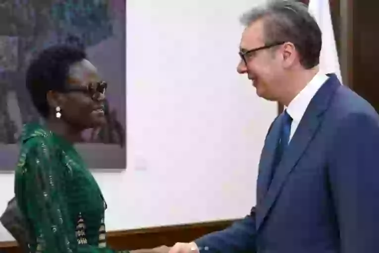 "SRBIJA OSTAJE POSEVEĆENA POŠTOVANJU..." Vučić sa predsednicom Interparlamentarne unije (FOTO)