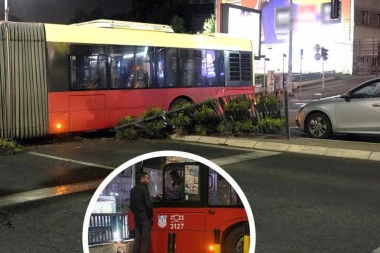 JEZIVI PRIZORI SA MESTA NESREĆE NA BRANKOVOM MOSTU! Vozač autobusa izgubio svest, pa probio zaštitnu ogradu - Građani RAZBILI STAKLO da ga izvuku! (FOTO, VIDEO)