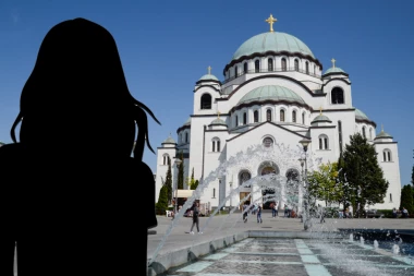 DRAMA ISPRED HRAMA SVETOG SAVE: Mala veštica se ONESVESTILA dok je čekala da celiva Pojas Presvete Bogorodice!
