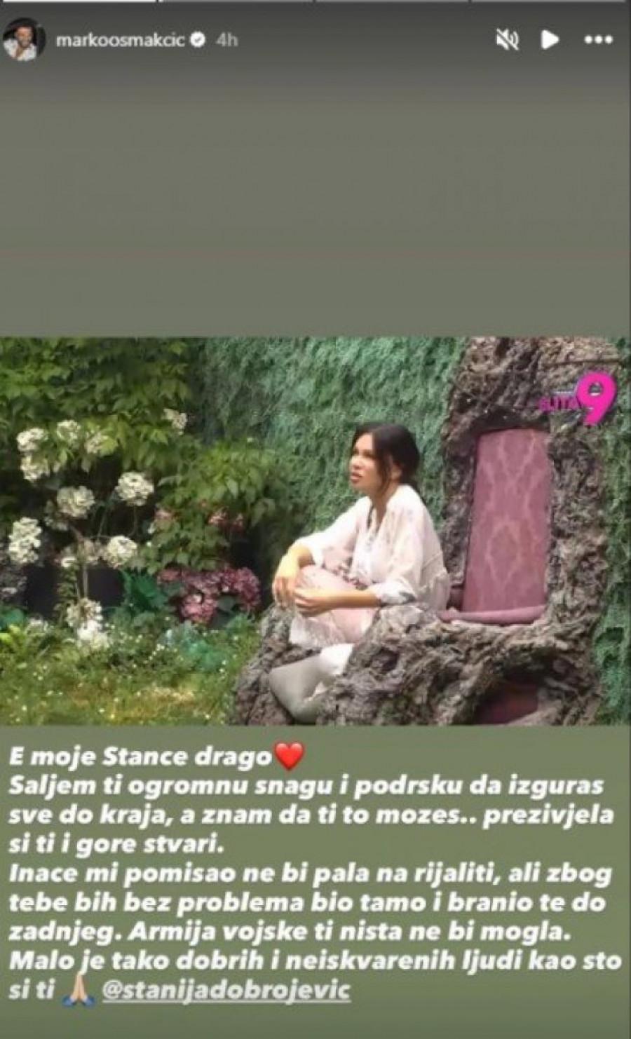 ISTINA JE, STANIJA DOBROJEVIĆ DOBILA NAJJAČU PODRŠLU! Marko Osmakčić progovoro O ULASKU U ELITU - BRANIO BIH TE DO ZADNJEG!