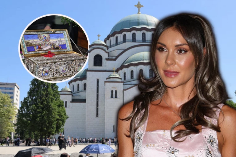 ČUVAJ SVE NAŠE NA ONOM SVETU: Potresna objava Dragane Mićalović nakon posete Hramu Svetog Save! (VIDEO)
