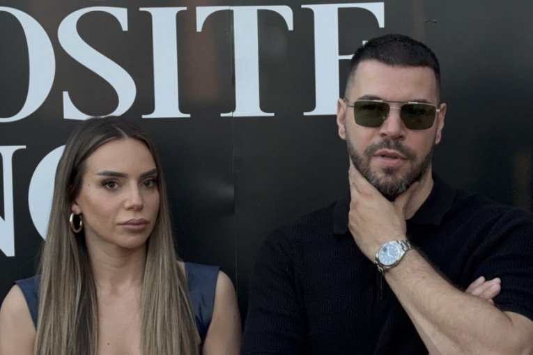 Ivana Pavković i Petar Mitić na promociji pesme Nebojše Vojvodića