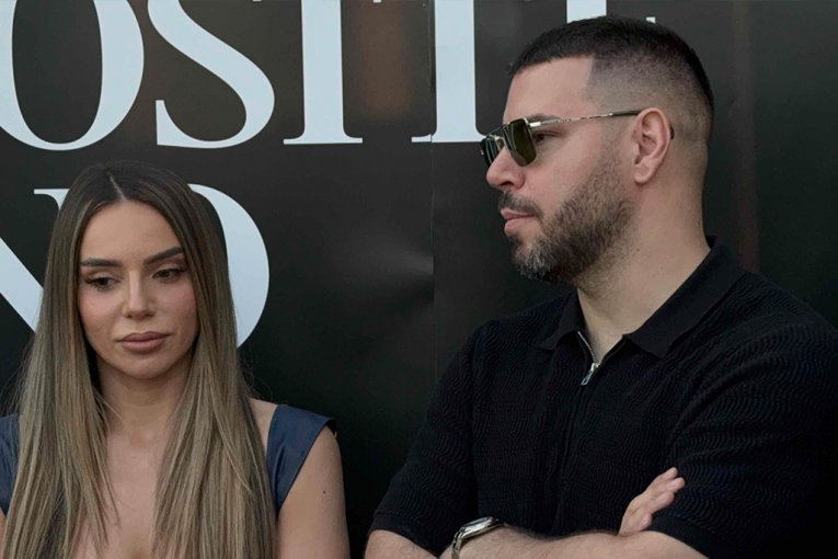 Ivana Pavković i Petar Mitić na promociji pesme Nebojše Vojvodića