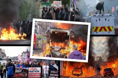 ULICE PRESTONICE PRETVORENE U BOJIŠTE! Demonstranti PALILI kuće, automobile i ulice, grad u POTPUNOM HAOSU! (FOTO, VIDEO)