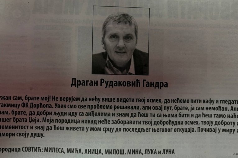 Čitulje za Gandru