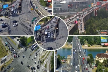 PANČEVAČKI MOST, AUTOKOMANDA - KOD UŠĆA PAKAO! Standardni petak u prestonici, evo gde je najgore!