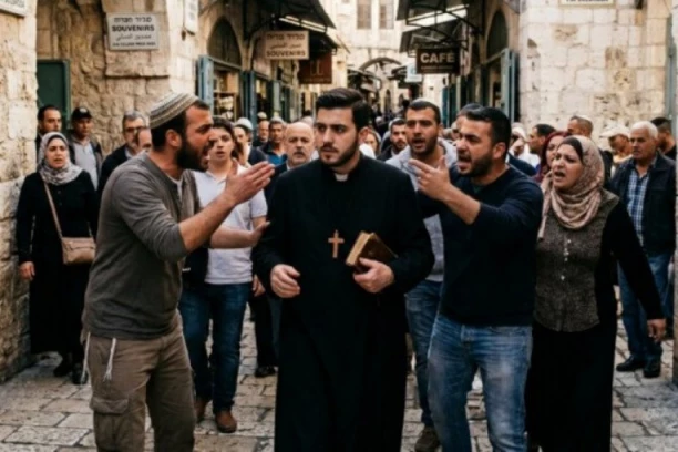 GRUPA JEVREJA PLJUVALA I VREĐALA SVEŠTENIKA USRED JERUSALIMA: Novi napad na hrišćane u Svetoj zemlji