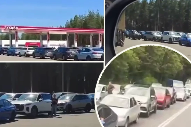 HAOS U RUSIJI ZBOG RESTRIKCIJA GORIVA! Ogromni redovi na pumpama u Moskvi, panika i bežanija sa Krima zbog nestašice benzina! (VIDEO)