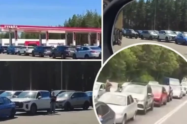 HAOS U RUSIJI ZBOG RESTRIKCIJA GORIVA! Ogromni redovi na pumpama u Moskvi, panika i bežanija sa Krima zbog nestašice benzina! (VIDEO)