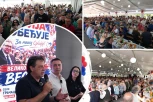 SJAJAN DAN U GRAČACU: Više od 1.500 ljudi uz Srbiju koja pobeđuje (FOTO)