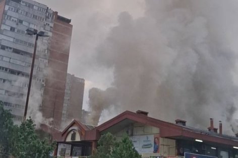Požar u bloku 45