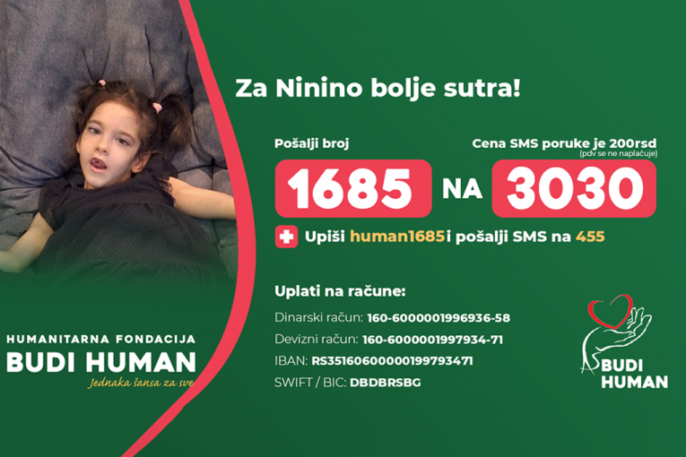 SRBIJO, POMOZIMO MALOJ NINI! Od rođenja se bori sa teškim bolestima, a sada joj je potrebna pomoć svih nas