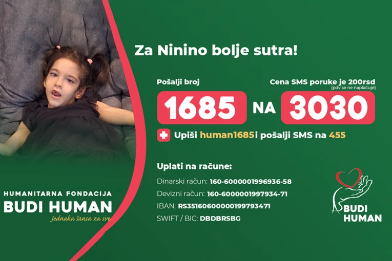 SRBIJO, POMOZIMO MALOJ NINI! Od rođenja se bori sa teškim bolestima, a sada joj je potrebna pomoć svih nas