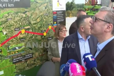 ZA DVE I PO GODINE ZAVRŠAVAMO CEO FRUŠKOGORSKI KORIDOR! Vučić obilazi radove na mostu preko Dunava kod Petrovaradina: Moralo je makar za godinu brže! (FOTO)
