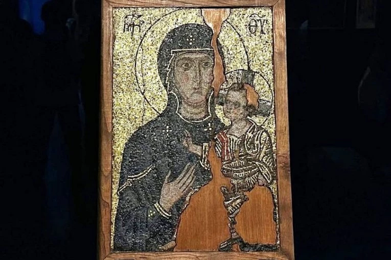 IKONA BOGORODICE PRED KOJOM SE UPOKOJIO SE SVETI SIMEON MIROTOČIVI PRVI PUT U BEOGRADU