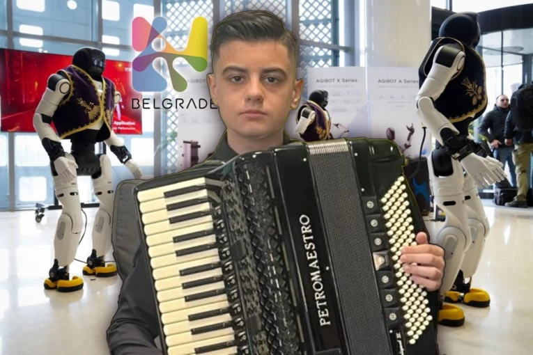 ROBOTI ĆE NA SKUPU ZAIGRATI MORAVAC UZ VUKA ĐOKIĆA (13)! Mladi harmonikaš oduševio Srbiju, njegove bravure uz robote pratiće i VUČIĆ (VIDEO)
