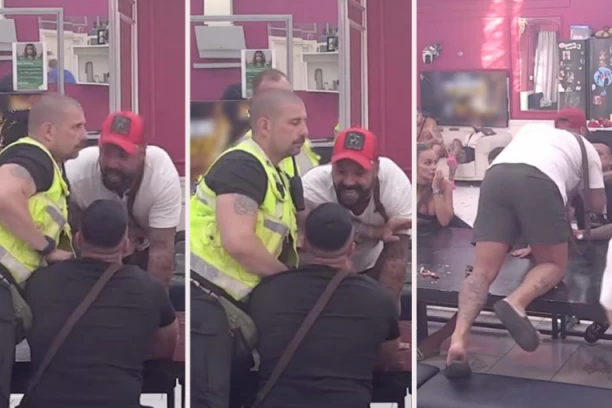 LUKA PRESKOČIO STO, PA NAPAO TERZU: Obezbeđenje HITNO reagovalo - skandal pred kraj "Elite 9"