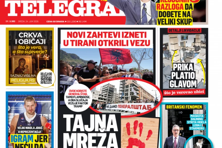 TAJNA MREŽA KRVAVE ŠAKE: Čitajte u Srpskom telegrafu!