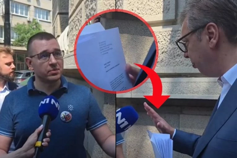 VUČIĆ IZAŠAO PRED DEMONSTRANTE! Predsednik razgovarao sa radnicima GSP koji protestuju: "Deo me je dočekao zvižducima, a ja sam bio srećan što sam mogao da razgovaram sa njima!" (VIDEO)