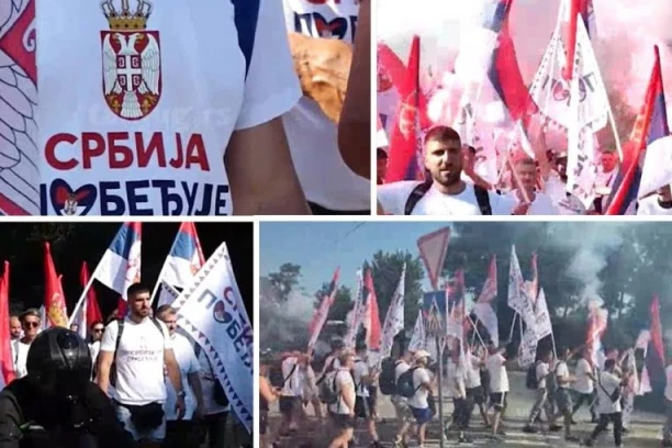 SRBIJA POBEĐUJE! Građani sa zastavama peške krenuli iz Novog Sada na skup 27. juna! PUNOG SRCA ZA BEOGRAD! (FOTO, VIDEO)