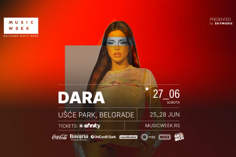 BEOGRAD JE SPREMAN DA BANGARANGA! Dara prvi put nastupa u Srbiji 27. juna na festivalu Belgrade Music Week