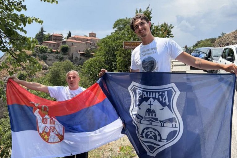 Student Dušan Vasiljević prešao pešice više od 680 kilometara do manastira na Meteorima