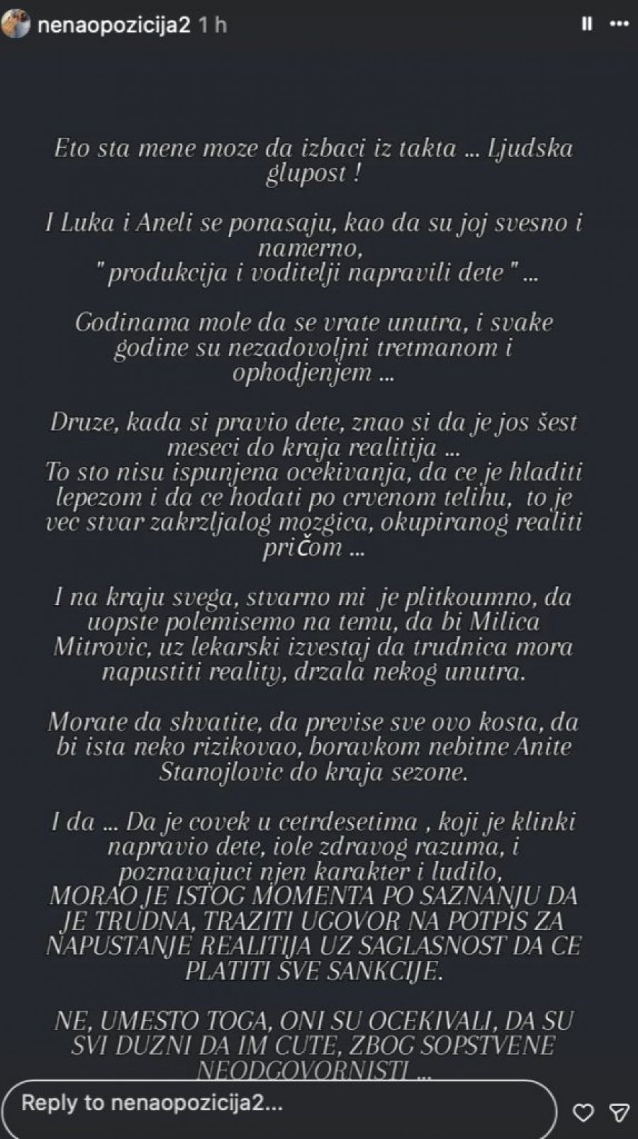 "RIJALITI JE TREBALO DA NAPUSTE MNOGO RANIJE!" Nakon milionske kazne trudna Anita POČINILA NEDOZVOLJENU RADNJU, snimak bez cenzure ZGROZIO NACIJU! (FOTO)