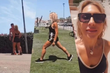 PRVI TRENING JOVANE I TIGRA! Sa oznojene voditeljke sve curi, a tek da vidite Stojanovića KAD SE SKINE - AU! (VIDEO)