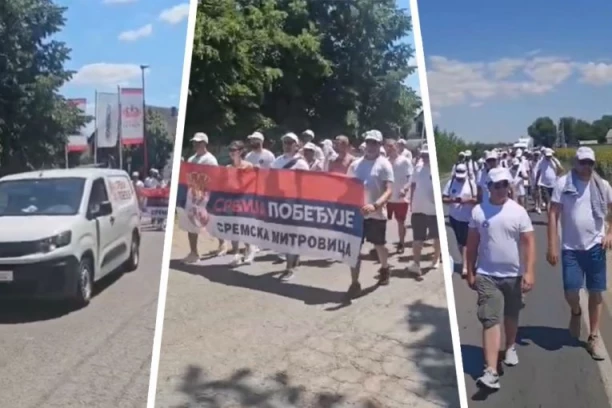 KOLONA JE SVE DUŽA! Stižu i građani sa Kosova i Metohije, u Golubincima veličanstven doček! (VIDEO)