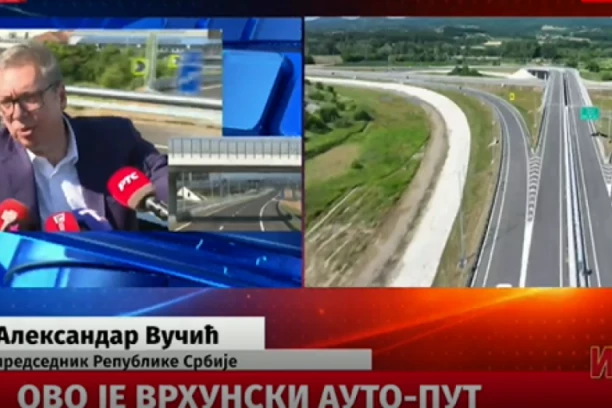 VUČIĆ NA OTVARANJU DEONICE MORAVSKOG KORIDORA! Pušta se u saobraćaj put Adrani-Preljina!