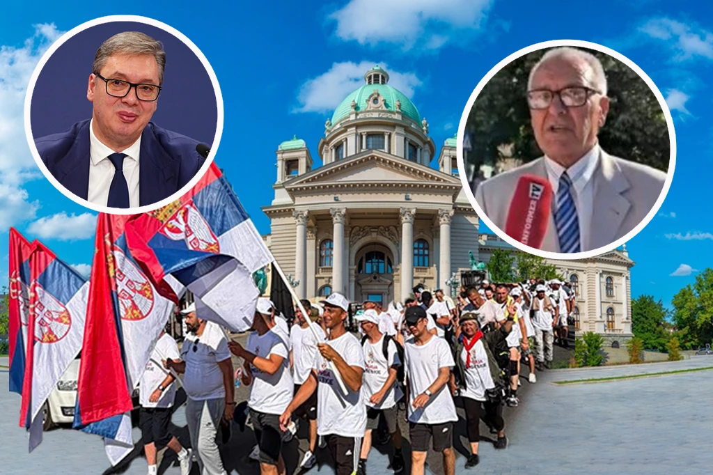 "NIŠTA MI NIJE TEŠKO ZA VUČIĆA!" Parandilovićev deda stigao na skup da podrži Vučića, pa se obratio unuku BRUTALNOM PORUKU! (VIDEO)