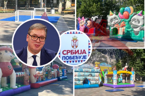 PROGRAM ZA NAJMLAĐE JE POČEO! Osmesi i igra ispred Skupštine - mališani se zabavljaju sa maskotama! Pogledajte kako teku finalne pripreme za veliki skup! (FOTO, VIDEO)