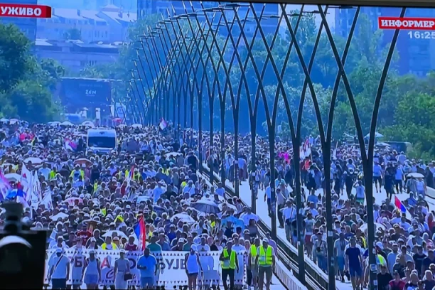 REKA LJUDI IZ CELE SRBIJE SLIVA SE U BEOGRAD! Građani iz svih krajeva zemlje stižu na veliki skup da podrže predsednika Aleksandra Vučića! (FOTO, VIDEO)
