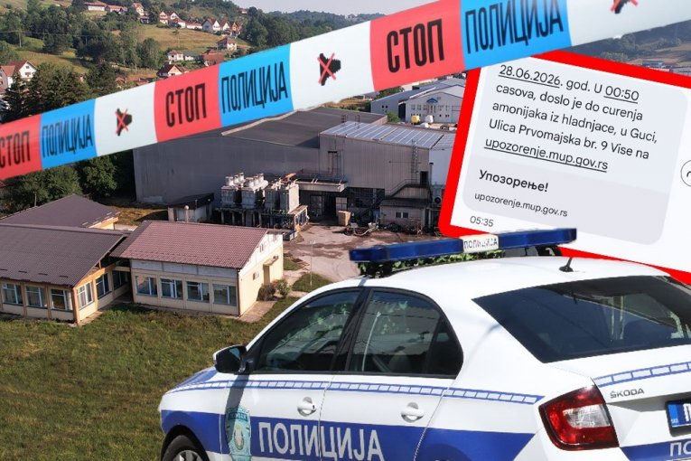 "DOŠLO JE DO NEPRAVILNOSTI!" Oglasio se MUP o curenju amonijaka u Guči: SPREČENA KATASTROFA! (FOTO)