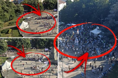 TRG PRAZAN, KAFIĆI PUNI! Blokaderi u Kraljevu se uhvatili "debele ladovine" i hladnog piva - ORGANIZATORI SKUPA OČAJNI! (VIDEO)