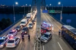 AUTOMOBILOM SE ZAKUCAO U STUB PANČEVAČKOG MOSTA! Na terenu i vatrogasci - Jeziva nesreća u Beogradu!