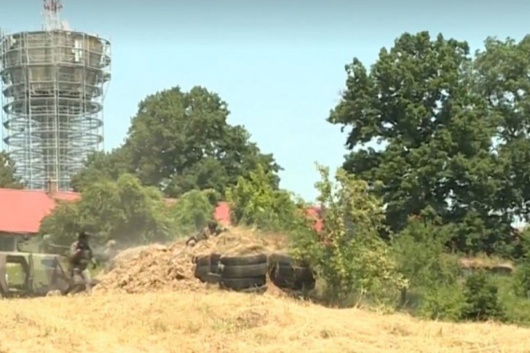 Pokazna vežba Žandarmerije u Lipovici