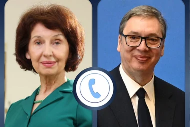 VUČIĆ RAZGOVARAO SA PREDSEDNICOM SEVERNE MAKEDONIJE: "Između naših zemalja postoji spremnost da nastavimo da razvijamo bliske odnose!" (FOTO)