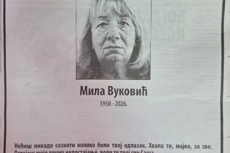 Oproštaj sina od majke