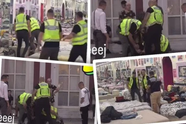 POMAHNITALOG BORU SANTANU OBORILI NA POD: Najskandaloznije izdanje učesnika "Elite", obezbeđenje reagovalo zbog BRUTALNE TUČE! (VIDEO)