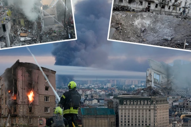 BRUTALNA OSVETA PUTINA KIJEVU! Rusi ZASULI prestonicu RAKETAMA i DRONOVIMA - Najmanje 11 MRTVIH, među žrtvama i DECA, grad u PLAMENU! (FOTO, VIDEO)