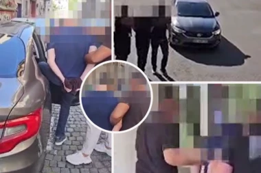 PREPREČIO PUT ČOVEKU, UPERIO U NJEGA PIŠTOLJ, A ONDA MU SVOJOM KRVLJU NA HAUBI ISPISAO STRAVIČNU PORUKU! Pao pripadnik ozloglašenog "vračarskog klana" u Beogradu! (FOTO, VIDEO)