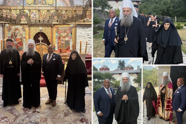 SLIKE SA KOSOVA I METOHIJE KOJE ĆE OBIĆI SVET: Savetnik Donalda Trampa u pratnji patrijarha Porfirija poklonio se srpskim svetinjama (FOTO)