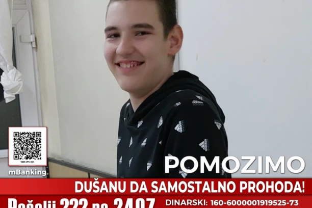 Pomozimo Dušanu slanjem 222 na 2407