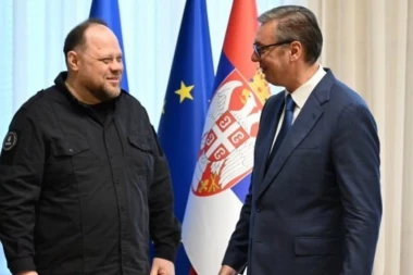 "DOBAR I OTVOREN RAZGOVOR!" Vučić sa predsednikom Vrhovne rade Ukrajine (FOTO)