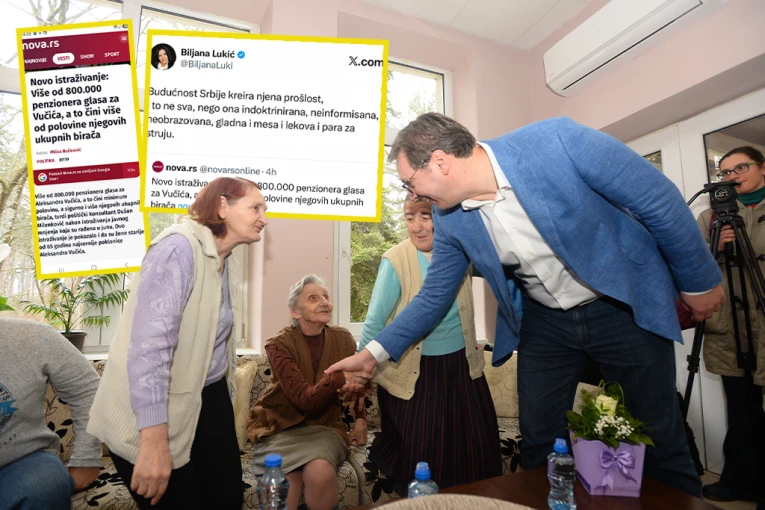 PODRŠKA NAJSTARIJIH GRAĐANA VUČIĆU KAO CRVENA MARAMA: Blokaderi izvređali penzionere - "Gladni ste mesa, lekova i para"